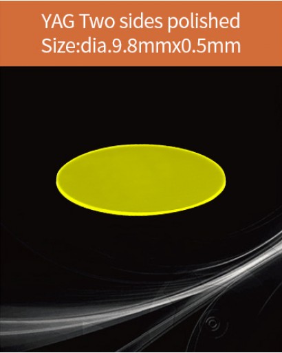 YAG Ce scintillator, YAG Ce crystal, Ce doped YAG scintillator, Scintillation YAG Ce, YAG Ce  dia.9.8x0.5mm